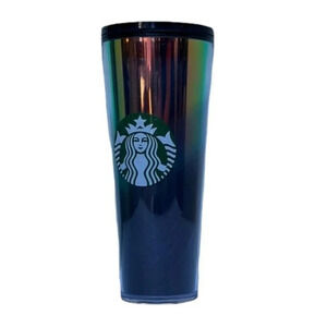 Starbucks 2021 Collectible Winter Gold to Blue Oil‎ Slick Tumbler 24oz​​